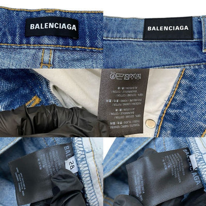 Balenciaga Skinny Cotton Denim Pants Bottoms Size 28 Men's Blue 29902