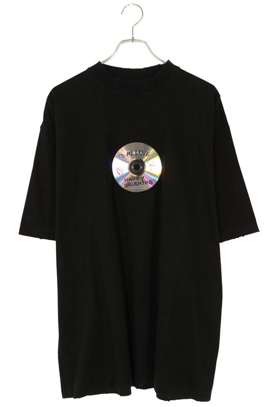 Balenciaga 764235 Tqve4 To My Love Happy Valentine CDT Shirt Men's L