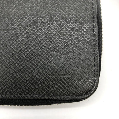 Louis Vuitton Zippy Wallet Vertical M30510 Long Wallet Black Taiga /leather