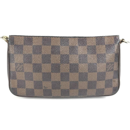 Louis Vuitton Shoulder Bag Navona N51983 Damier Canvas Ebène Brown
