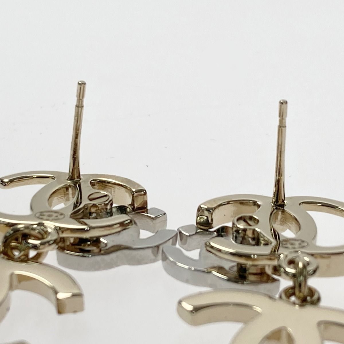 Chanel Triple Coco Mark Earrings B21a Rhinestone Fake Pearl