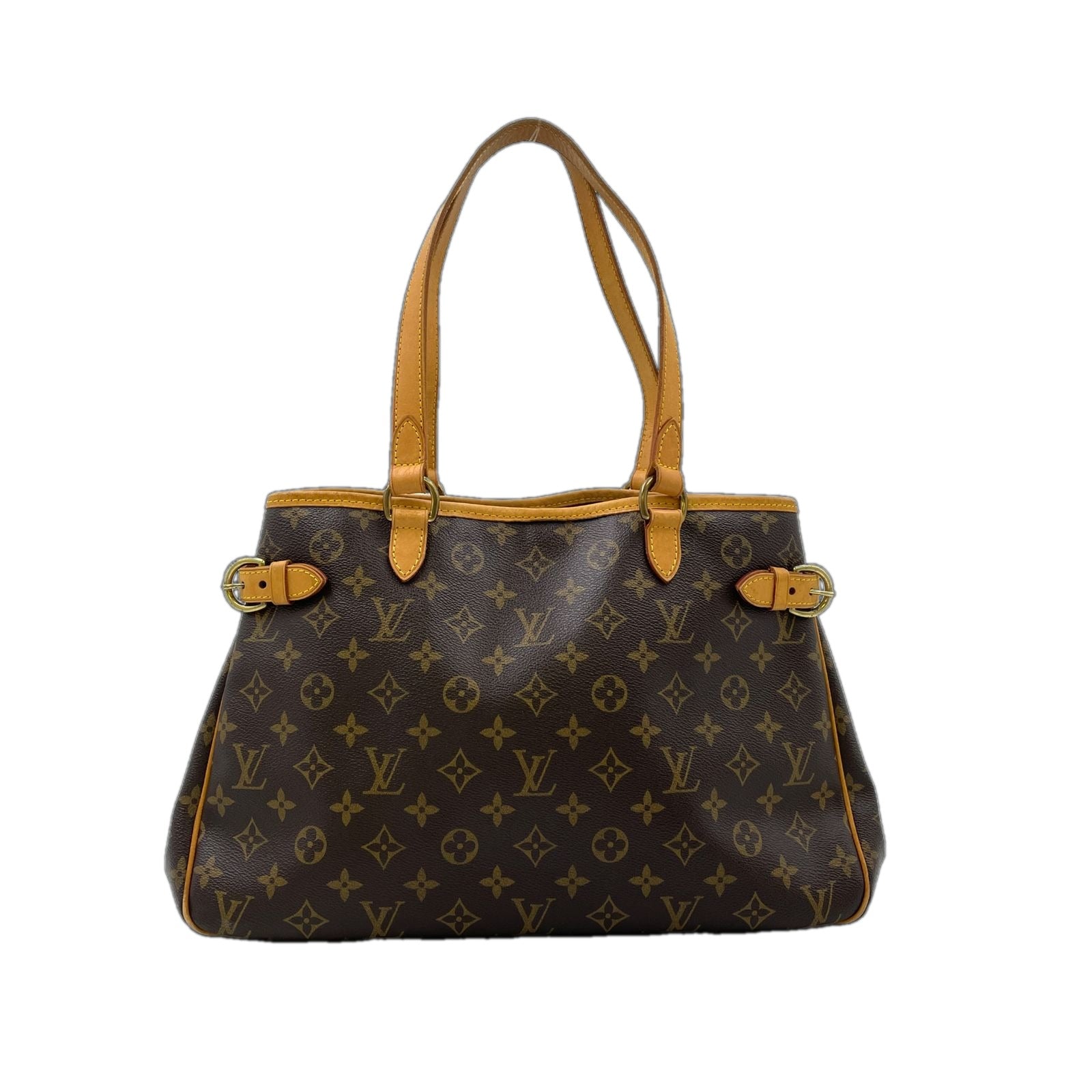 Louis Vuitton Batignolles Oriental Monogram Leather Brown Tote Gold