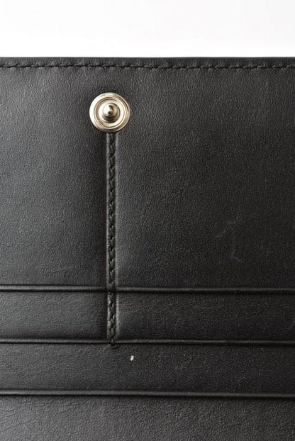 Loewe Wallet Unisex Loewe Long Wallet Anagram Calfskin Black