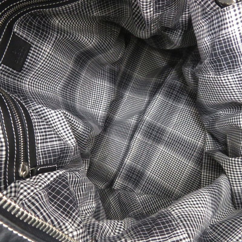 Gucci 2WAY 194458 Leather Black Shoulder Bag Black 0416 Gucci