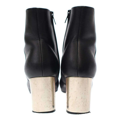 Celine Phoebe Period Bambam Side Zip Metal Heel Ankle Boots Black 36 1 2