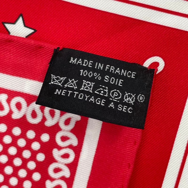 Hermes Brandebourgs Brandenburg Decor Scarf Silk Red