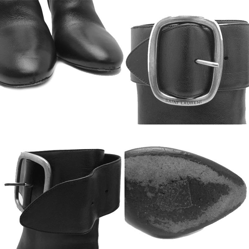 Yves Saint Laurent Size 22 Black Boots