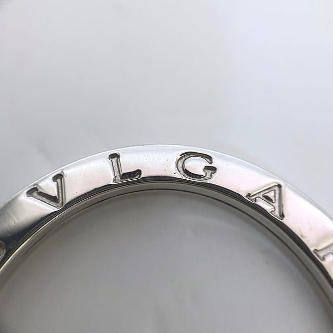 Bulgari Key Ring Silver Logomania Polished Ag 925