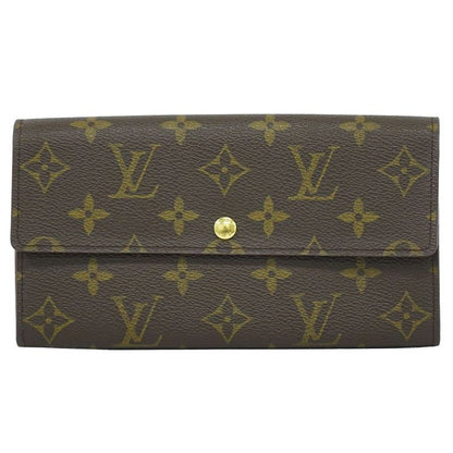Authentic Louis Vuitton LV Pochette Porte Monet Cles Di Monogram Long Wallet
