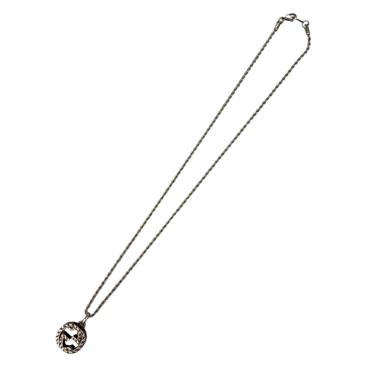 Gucci Necklace Interlocking G Silver 925 Chain Non-Genuine Product