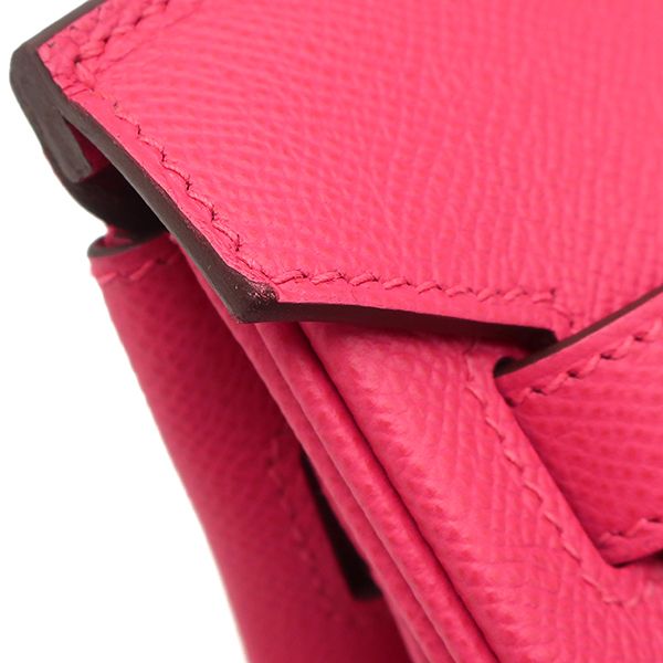 Hermes Handbag Birkin 30 Vaux Epson Rose Extreme Silver Hardware Y Engraved [box