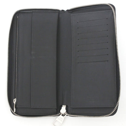 Louis Vuitton Damier Cobalt Zippy Wallet Vertical Long Wallet N62240 Black X