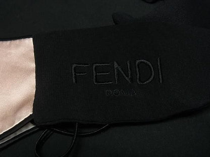 Fendi Satin Ribbon Face Mask Women Pink Beige And Black Bl6059