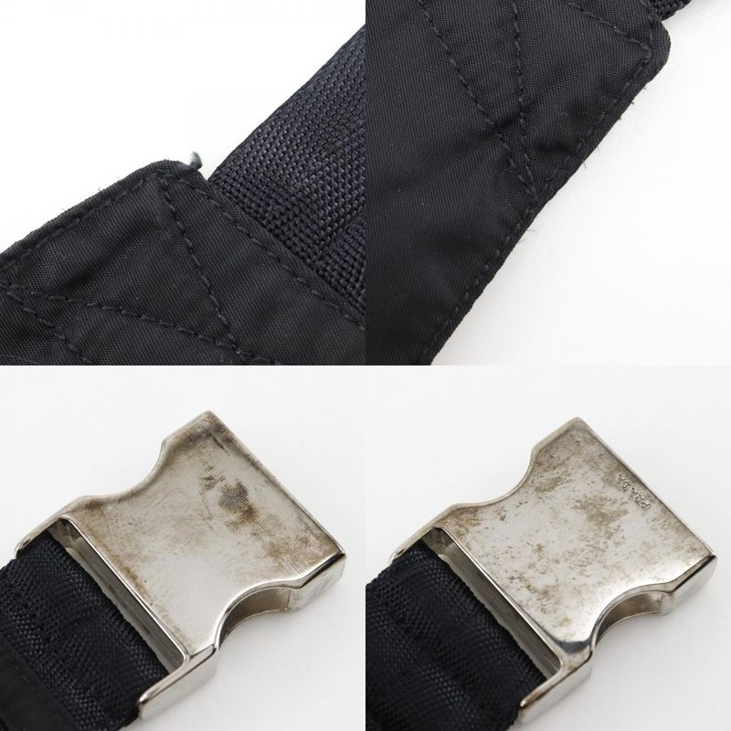 Prada Waist Pouch Nylon NERO Black Unisex Body Bag