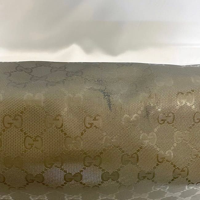 Gucci Shoulder Bag Khaki Green Imprime 201732 Excellent Condition