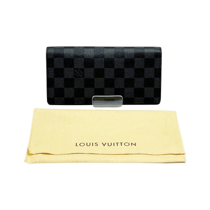 Louis Vuitton Long Wallet Damier Portefeuille Villaza N62665 N62665 Black