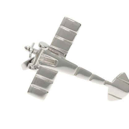 Cartier Airplane Charm Pendant Top 18K White Gold Ladies