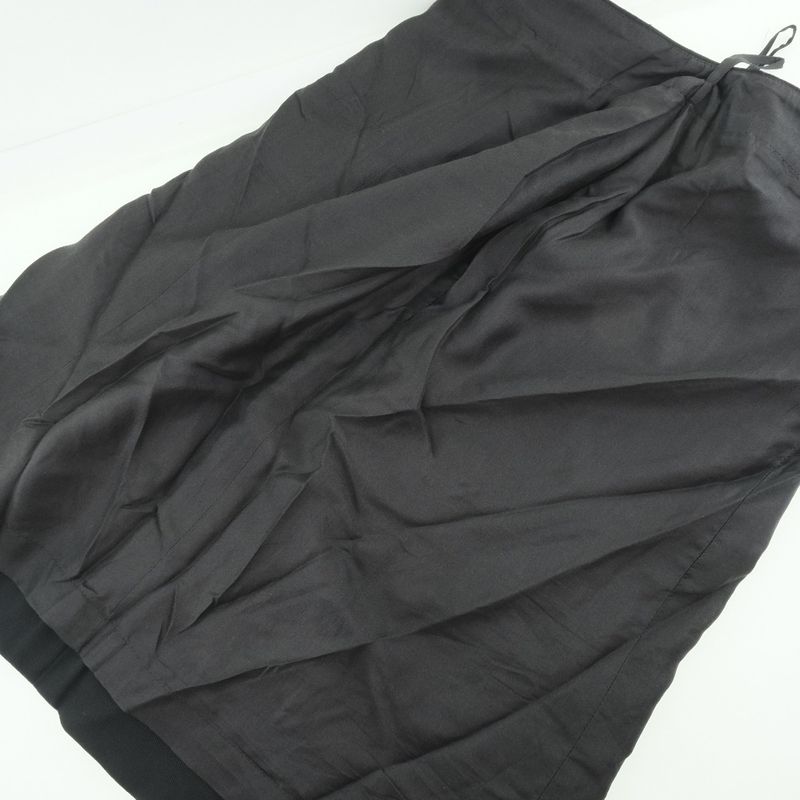 Chanel P24940v08903 Wool Black Women's Skirt