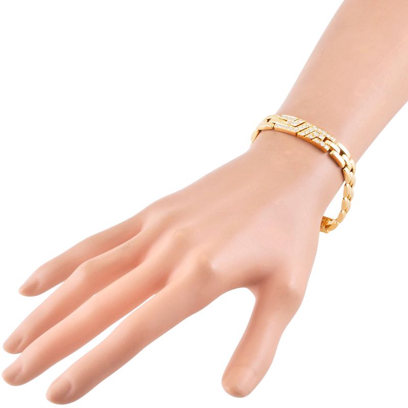 Cartier Maillon Panthère Bracelet 18K Yellow Gold 354g 3 Rows Yellow Gold With