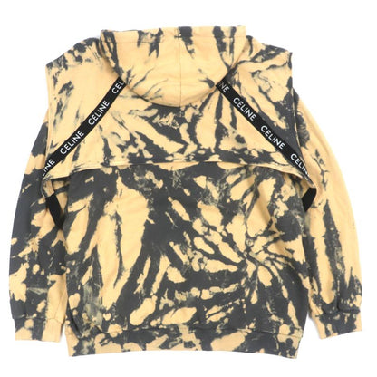 Celine 2y85a333u 100% Cotton Layered Design Tie-dye Pattern Pullover Hoodie