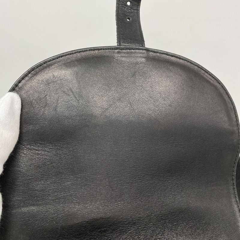 Gucci Backpack Daypack Bamboo 0030 2058 Leather Black Gold Hardware Women