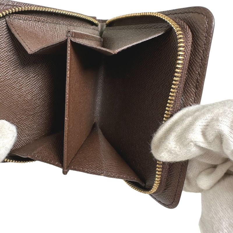 Louis Vuitton N61668 Damier Wallet With Zipped Pocket For Cards Compact Zipped
