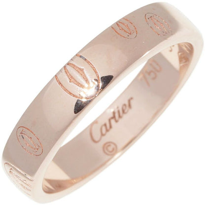 Cartier Ring 18K Pink Gold Happy Birthday Ring SM Logo Cartier Wedding Ring