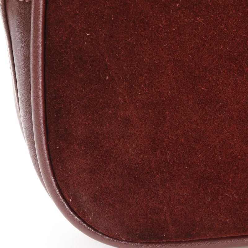 Cartier Must Line Suede And Calf Bordeaux Women's Shoulder Bag
