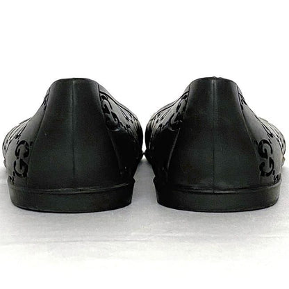 Gucci Flat Shoes Black Cima Excellent Condition 24.0cm (9.45in) Rubber Preowned
