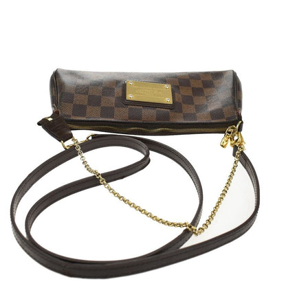Louis Vuitton Shoulder Bag Handbag Eva 2WAY Damier Ebène N55213 16kb053