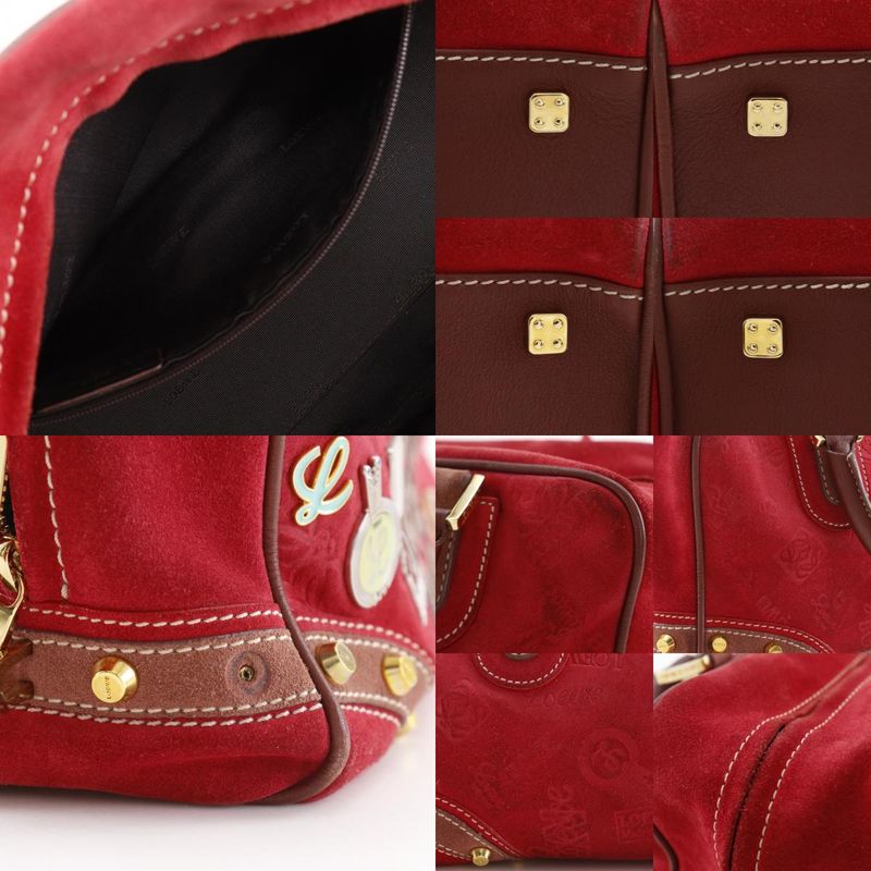 Loewe Amazona 28 160th Anniversary Mini Boston Leather X Suede Women's Handbag