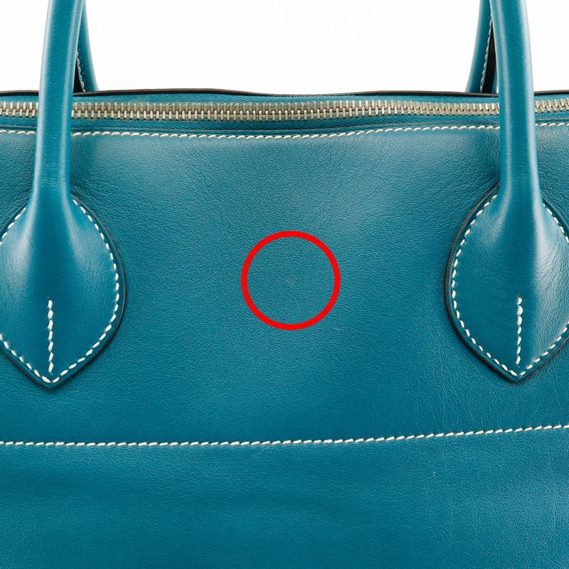 Hermes Bolide Relax 45 Sikkim Turquoise/silver Hardware □Q Unisex Boston Bag