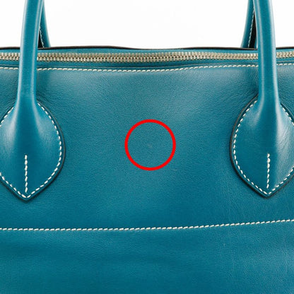 Hermes Bolide Relax 45 Sikkim Turquoise/silver Hardware □Q Unisex Boston Bag