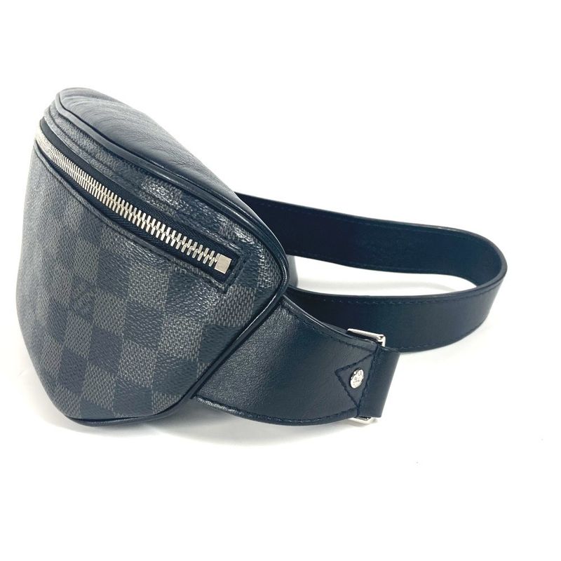 Louis Vuitton Body Bag Bum Bag N40362 Damier Graphite Canvas Black