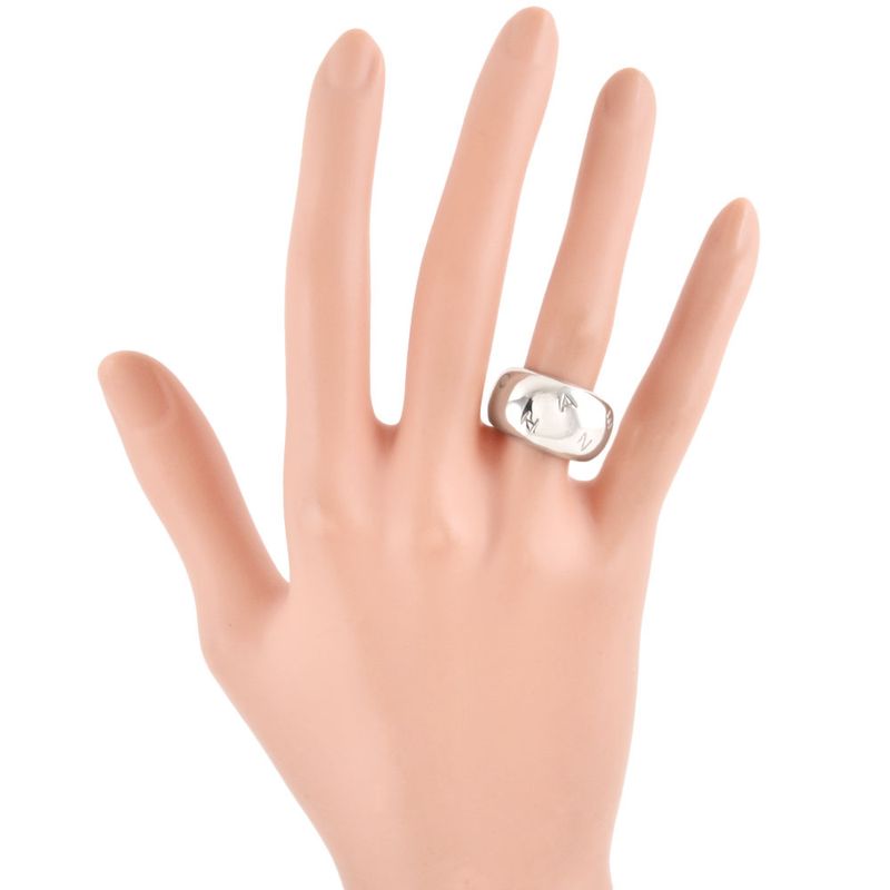 Chanel Logo Motif Ring Size Approx 13 Sv925 163g