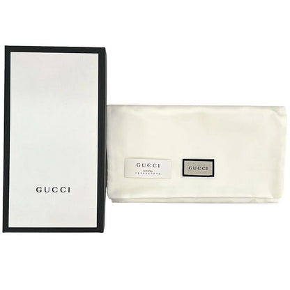 Gucci Round Zipper Long Wallet Black Interlocking 598147