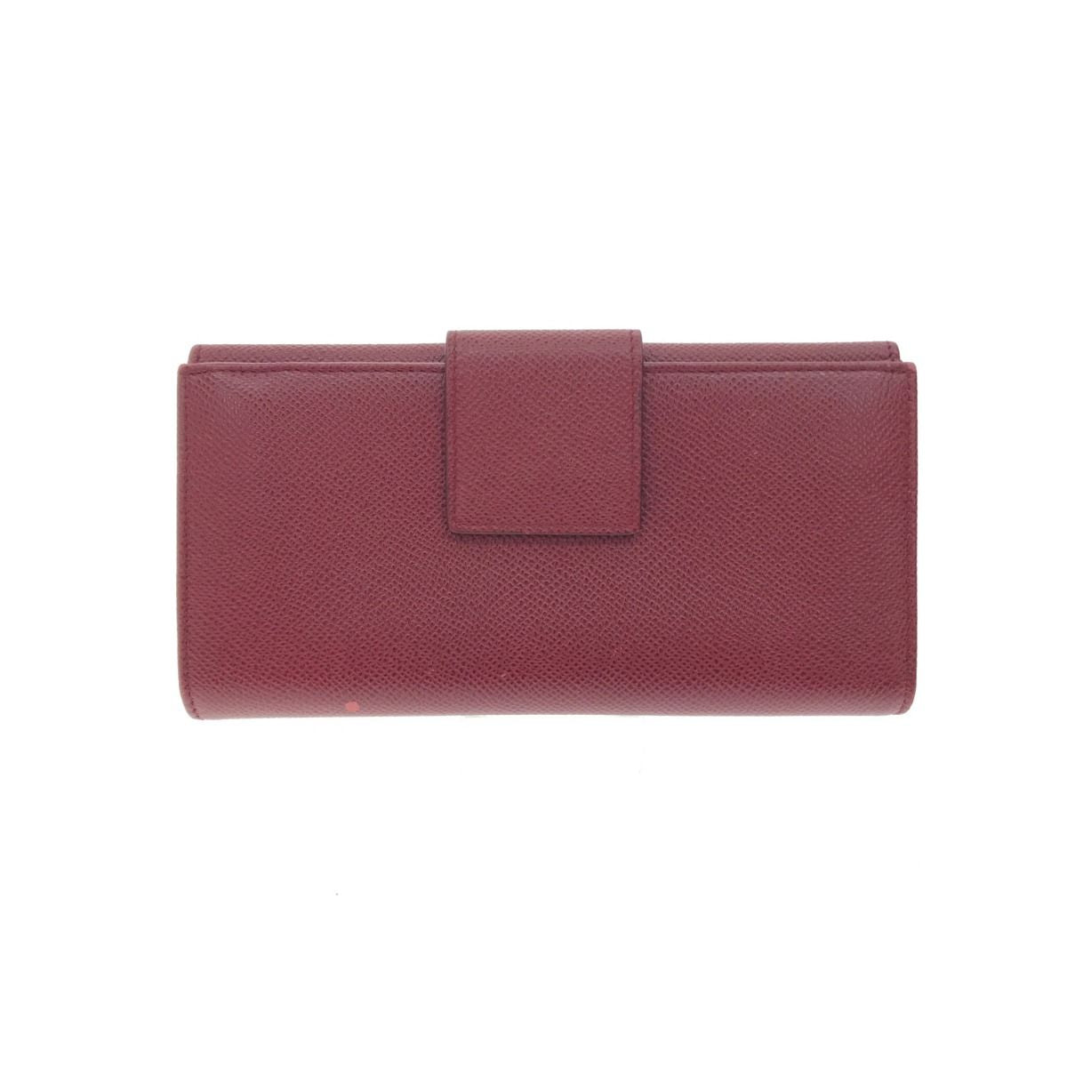 Bvlgari Bvlgari Long Wallet Logo Clip Ruby ​​red 33744