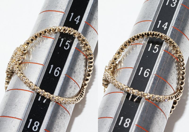 Gucci Ring 18K Yellow Gold Diamond 88P GG Running Ring