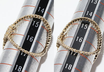 Gucci Ring 18K Yellow Gold Diamond 88P GG Running Ring