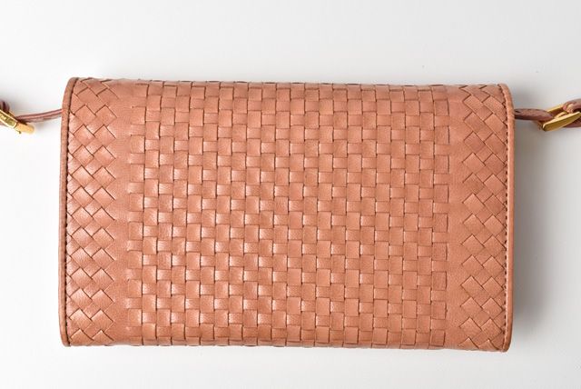 Prada Long Wallet Shoulder Wallet 1m1437rose