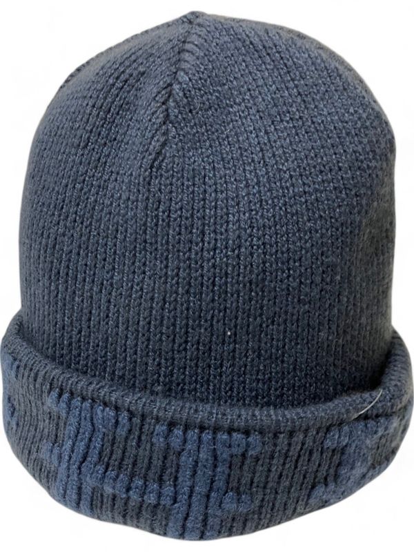 Hermes 19091899024330 H Logo Cashmere Knit Cap Men's Navy ME