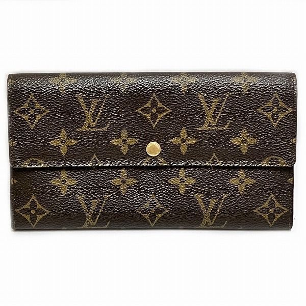 Louis Vuitton Monogram Pochette Porte Monet Cles Di M61725 Long Wallet Bifold