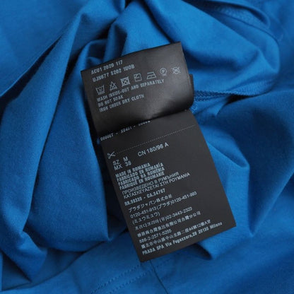 Prada Short Sleeve T-shirt Size M Triangle Patch Crew Neck Chest Pocket