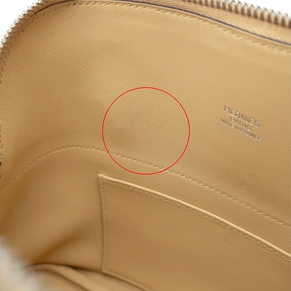 Hermes 2-Way Bag Bolide 27 Swift Natural Sable Silver Hardware Shoulder Stamped