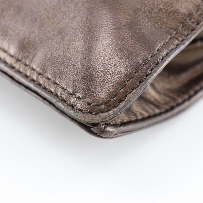 Chanel One Shoulder Calf Bronze Ladies Shoulder Bag