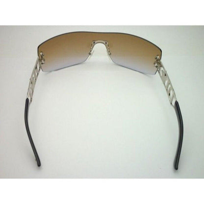 DIOR Diorlywood Rimless Swarovski Crystal Sunglasses Brown Y2K - The Reluxe