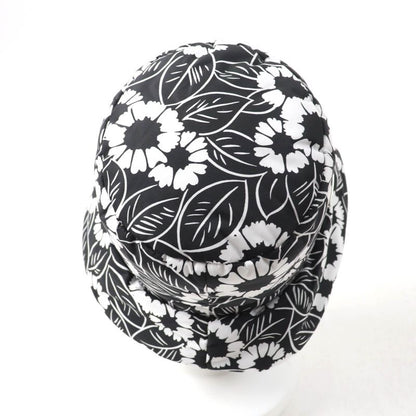 Prada 2021 1hc248 Re Nylon Floral Pattern Bucket Hat With Triangle Logo Plate