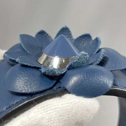 Fendi Shoulder Strap You Navy Excellent Condition Leather