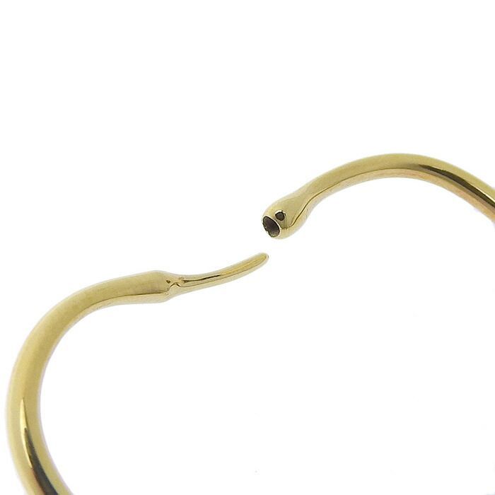 Tiffany & Co Tiffany & Co Open Heart Hoop Earrings Small 18K Yellow Gold 750