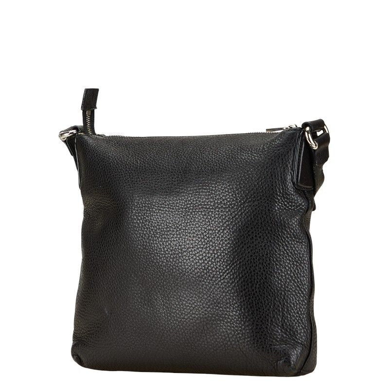 Gucci Interlocking G Crossbody Shoulder Bag 322059 Black Leather Women's Gucci